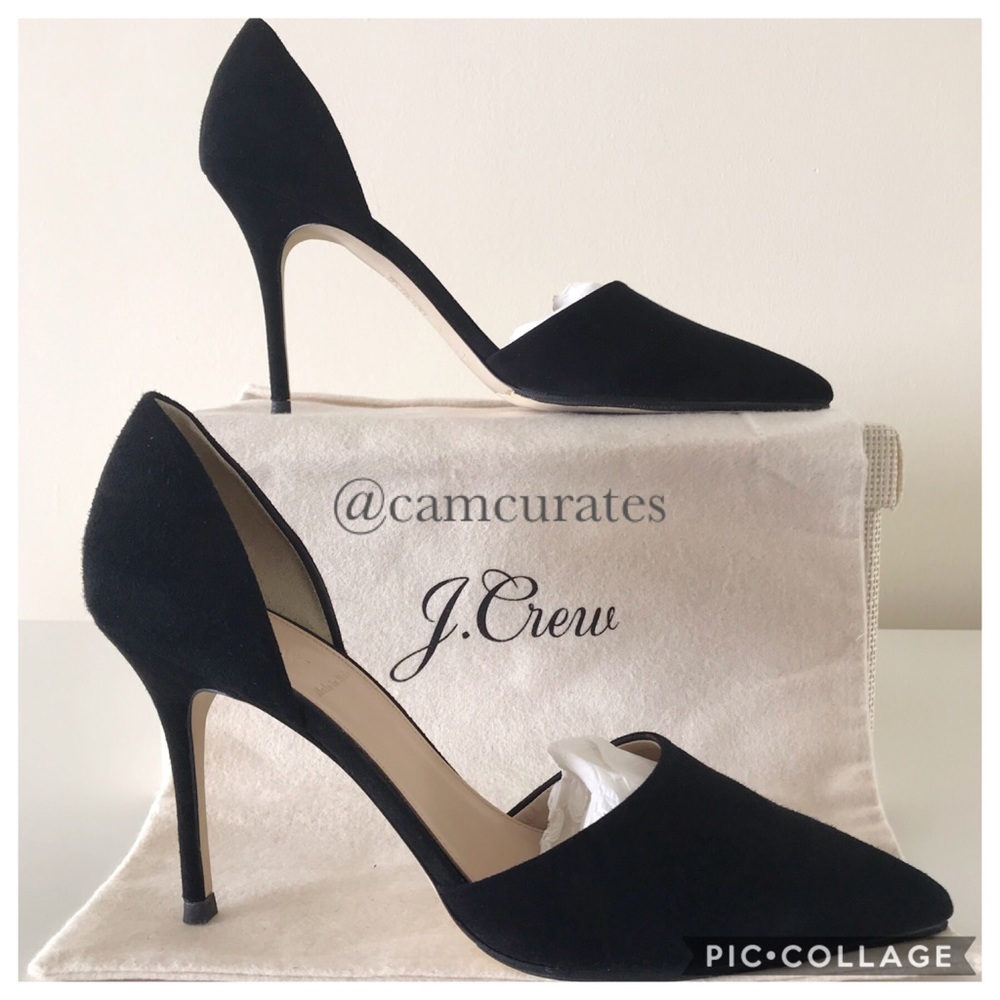 J. Crew Elsie Suede d'Orsay Pumps - Picture 2 of 7